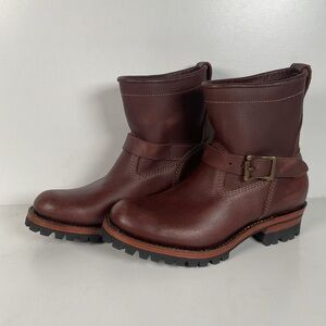Bison Hide Engineer Boots | Shorty | Custom | PNW | Pacific Northwest | 9.5